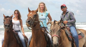 beach horseriders