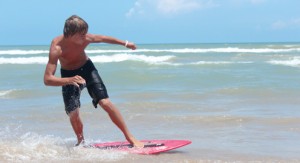 skimboarding