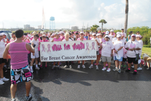 (Photos by Pamela Cody) A scene from this past weekend’s 11th annual Walk for Women festivities on South Padre Island is shown.